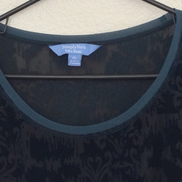 Swoop Neck Multi Facetted Long Sleeve Blouse - Picture 1 of 5